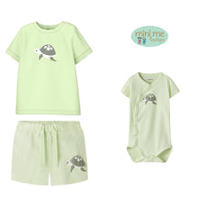 Load image into Gallery viewer, Name It Baby Boy Turtle & Overall Set 3pcs (9237-0776)