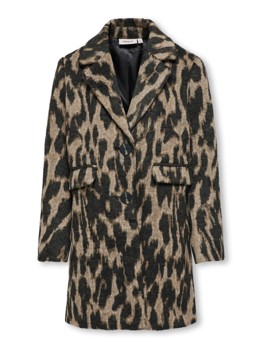 ONLY Girls Animal Print Coat 7425 Mini Me Boutique Cyprus