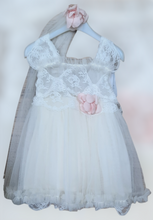 Load image into Gallery viewer, Christening Girls Baby Pink Rose Set