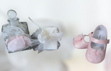 Load image into Gallery viewer, Christening Girls Baby Pink Rose Set