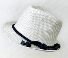 Load image into Gallery viewer, Christening Boys Navy Blue Spot Set