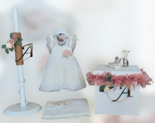 Load image into Gallery viewer, Christening Girls Rose Feather Set