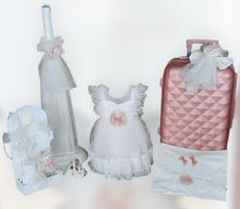 Load image into Gallery viewer, Christening Girls Romantic Set With Trolley Bag
