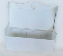 Load image into Gallery viewer, Christening Girls Romantic Set With Wooden Bench Box