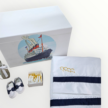 Load image into Gallery viewer, Christening Boys Boat Set