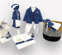 Load image into Gallery viewer, Christening Boys Blue Island