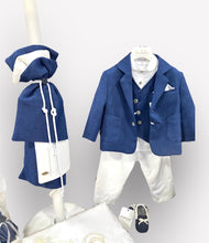 Load image into Gallery viewer, Christening Boys Blue Island