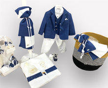 Load image into Gallery viewer, Christening Boys Blue Island