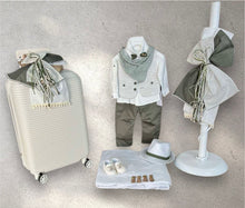 Load image into Gallery viewer, Christening Boys Khaki Set