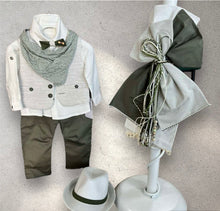 Load image into Gallery viewer, Christening Boys Khaki Set