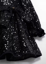 Load image into Gallery viewer, Abel & Lula Girls Sequined Black Dress (5531)