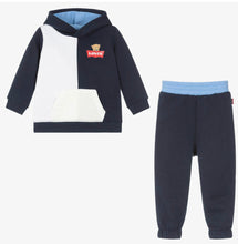Load image into Gallery viewer, Levis Baby Boy Bear Tracksuit Navy Blue
