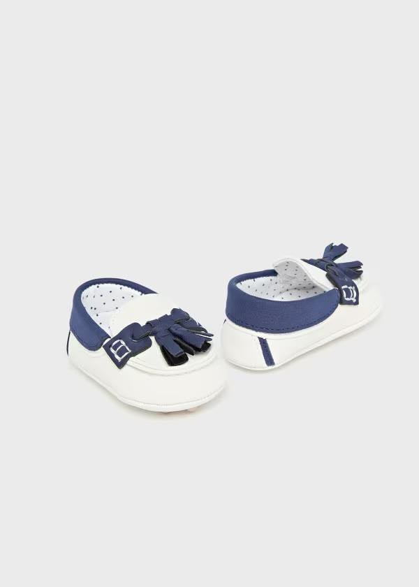 Mayoral Baby Boy Shoes White/Navy Blue (9732) (34)
