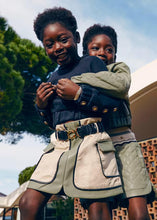 Load image into Gallery viewer, Abel & Lula Girls Combined Twill Skirt (5523)