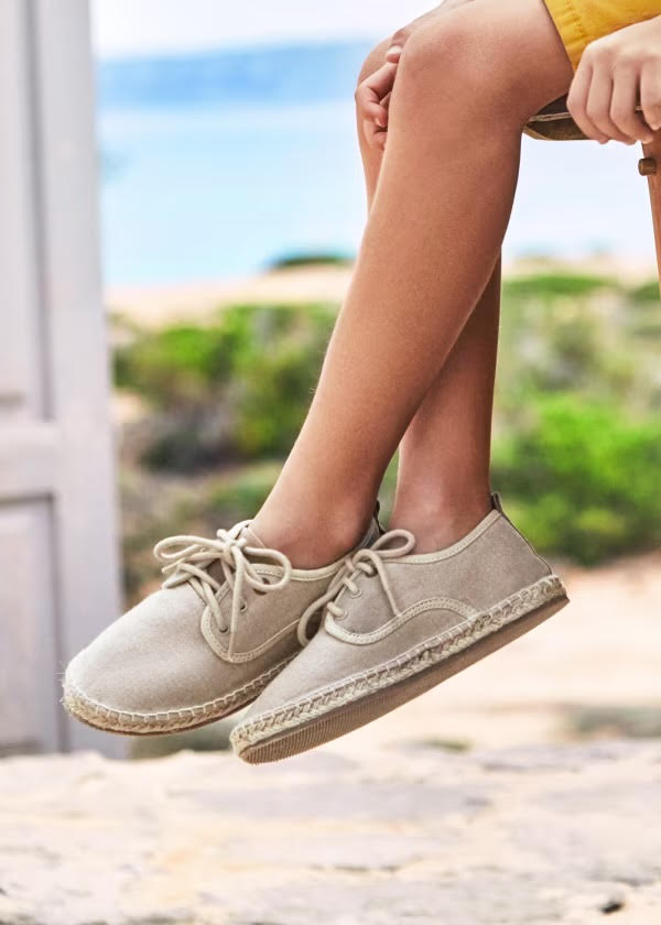 Mayoral Boy Beige Espadrilles With Laces (