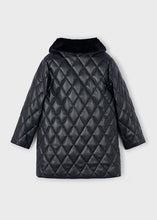 Load image into Gallery viewer, Mayoral Girls Quilted Black Coat (4445) (65)