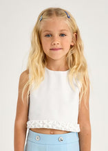 Load image into Gallery viewer, Mayoral Girl Off White Pleated Detail Top (3022) (14)