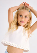 Load image into Gallery viewer, Mayoral Girl Off White Pleated Detail Top (3022) (14)