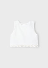 Load image into Gallery viewer, Mayoral Girl Off White Pleated Detail Top (3022) (14)