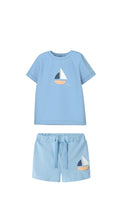 Load image into Gallery viewer, Name It Baby Boy Boat & Overall Set 3pcs (9237-0776)