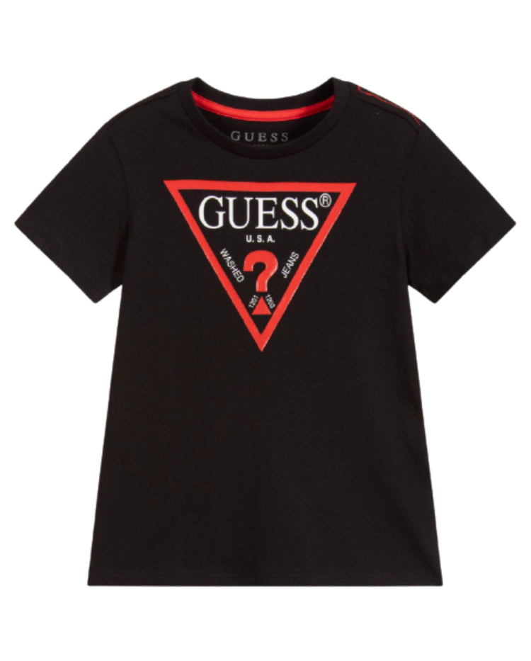 Guess Boys Black T-Shirt (Basic)