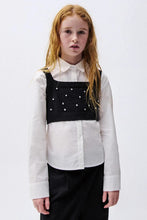 Load image into Gallery viewer, Mayoral Girls 2pcs Shirt And Knit Top (7349) (37)

