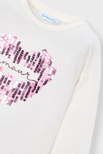 Load image into Gallery viewer, Mayoral Girls T-Shirt With Sequin Details (4031) (96)
