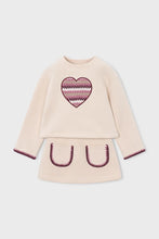Load image into Gallery viewer, Mayoral Girls Sweater And Skirt Heart Set (4932) (52)
