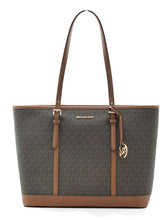 Load image into Gallery viewer, Michael Kors LARGE Logo Tote Bag BROWN
