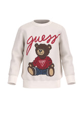 Load image into Gallery viewer, Guess Boys Bear Ivory Sweatshirt
