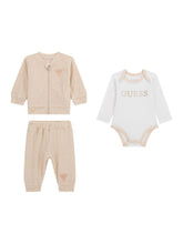 Load image into Gallery viewer, Guess Baby Unisex Beige Fleece 3pcs Set
