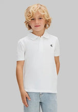 Load image into Gallery viewer, Calvin Klein Boys White Polo T-Shirt
