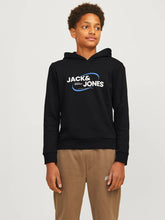 Load image into Gallery viewer, JACK &amp; JONES Boys Black Hoodie (7658)
