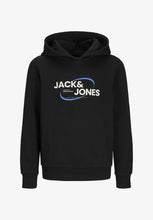 Load image into Gallery viewer, JACK &amp; JONES Boys Black Hoodie (7658)
