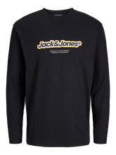 Load image into Gallery viewer, Jack &amp; Jones Boys Black T-Shirt (7445)
