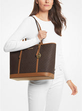 Load image into Gallery viewer, Michael Kors LARGE Logo Tote Bag BROWN
