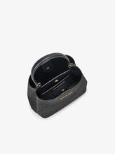 Load image into Gallery viewer, Michael Kors Pratt Small Black Logo Shoulder Bag
