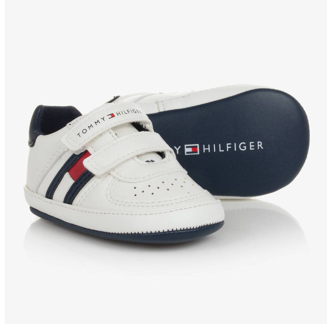 TOMMY HILFIGER Baby Boy White Shoes Mini Me Boutique Cyprus