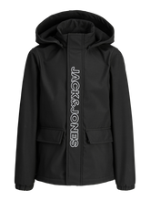 Load image into Gallery viewer, Jack &amp; Jones Boys Black Soft Jacket (4629)
