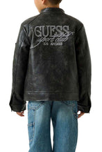 Load image into Gallery viewer, Guess Boys Black Leather Jacket

