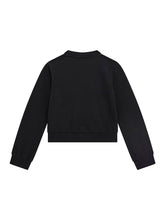 Load image into Gallery viewer, Guess Girls Black Logo Strass Sweatshirt
