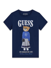 Load image into Gallery viewer, Guess Girls Bear Blue T-Shirt
