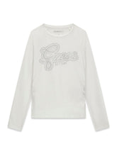 Load image into Gallery viewer, Guess Girls White Top (Strass)
