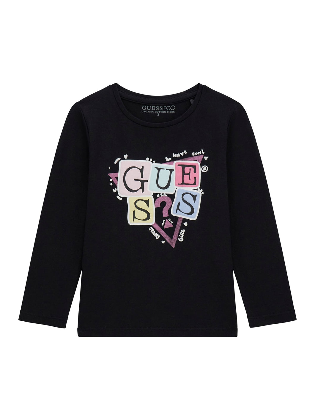 Guess Girls Black T-Shirt