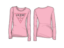 Load image into Gallery viewer, Guess Girls Pink Foil Logo T-shirt Basic
