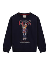 Load image into Gallery viewer, Guess Boys Bear Navy Blue Sweatshirt
