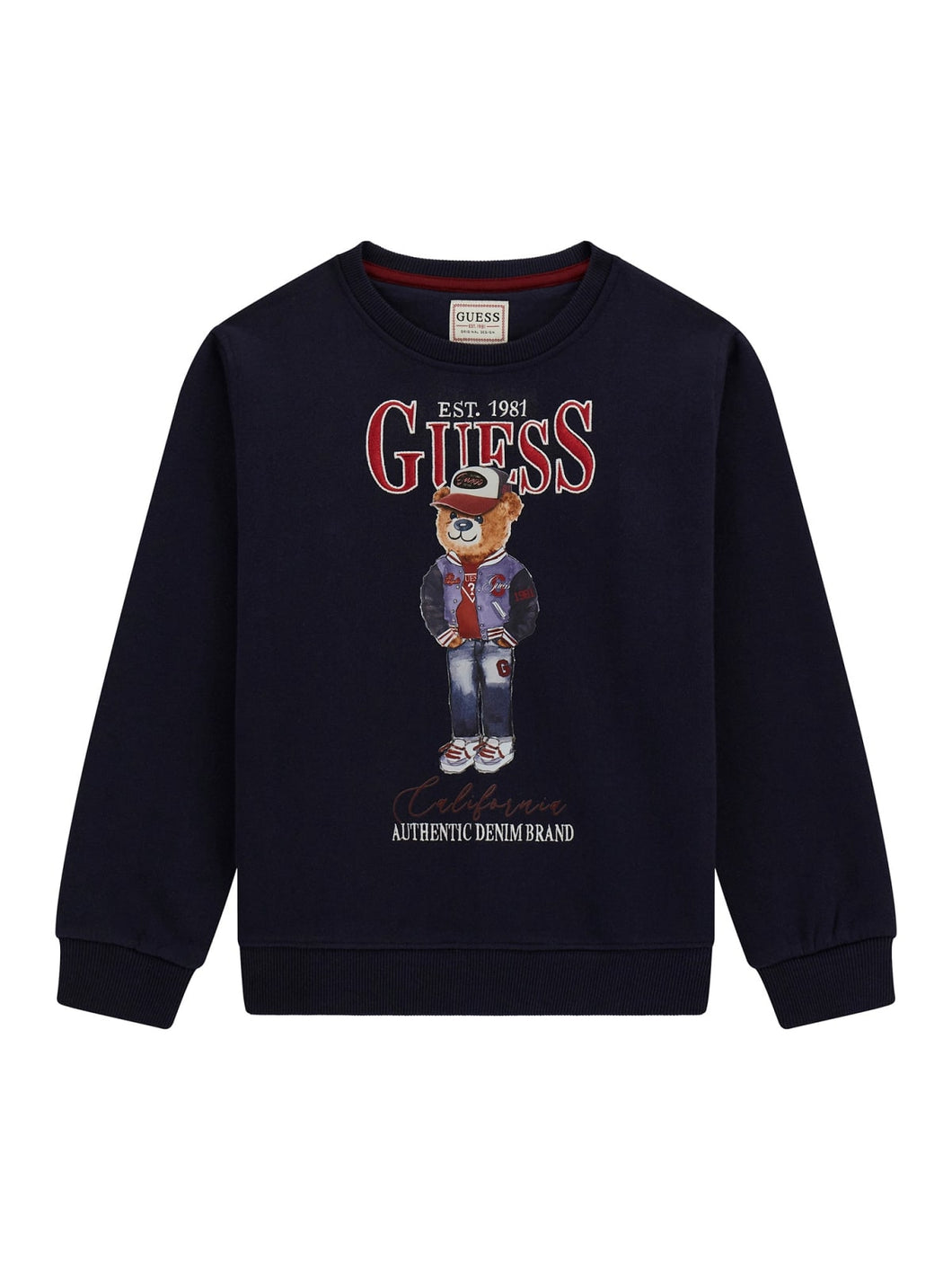 Guess Boys Bear Navy Blue Sweatshirt