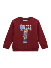Load image into Gallery viewer, Guess Boys Bear Crimson Sweatshirt
