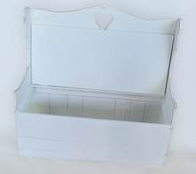 Load image into Gallery viewer, Christening Girls Romantic Set With Wooden Bench Box
