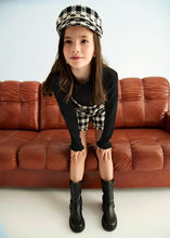 Load image into Gallery viewer, Abel &amp; Lula Girls Black Ribbed Knit Top (5835)
